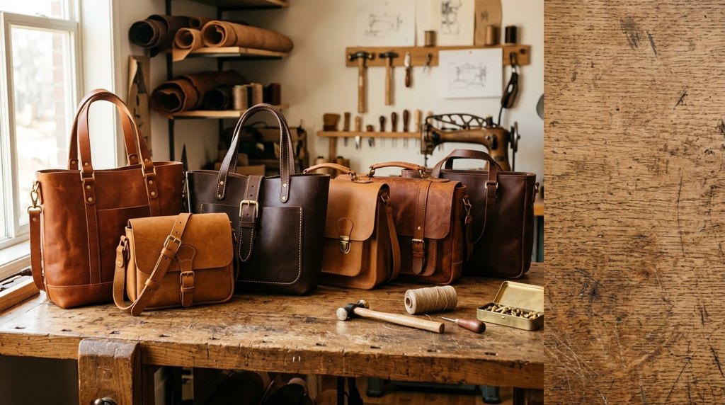 Handmade leather goods atelier