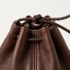 Leather Drawstring Pouch